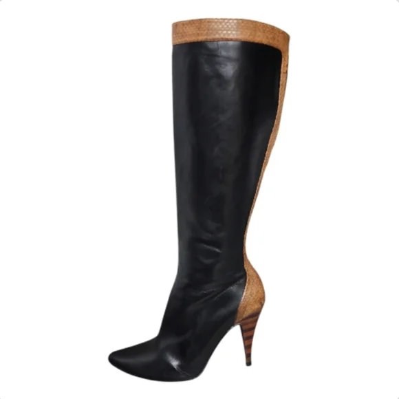 GEORGINA GOODMAN | Knee High Leather Boots in Size EU 40.5 / US 10 - Picture 1 of 6